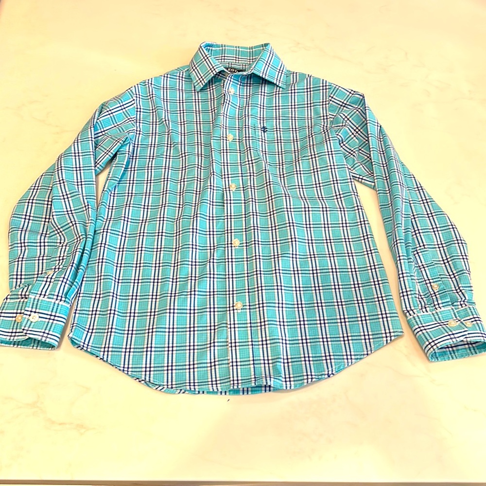 Boys, Izod size 12 button down long sleeve shirt